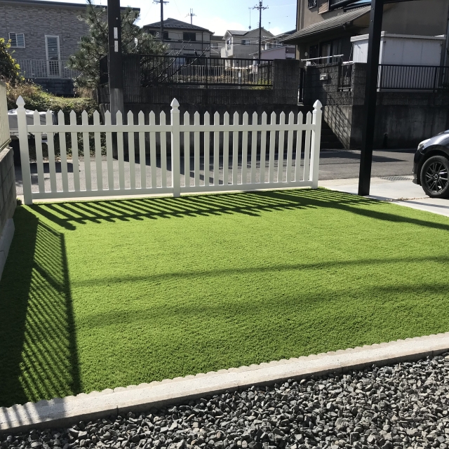 滋賀県甲賀市の人工芝工事完了しました。